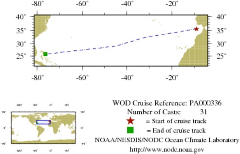 NODC Cruise PA-336 Information