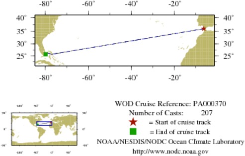 NODC Cruise PA-370 Information