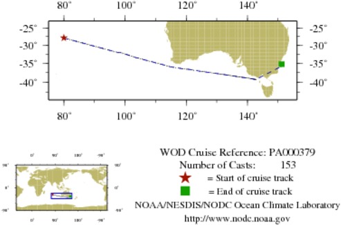 NODC Cruise PA-379 Information
