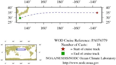 NODC Cruise PA-74379 Information
