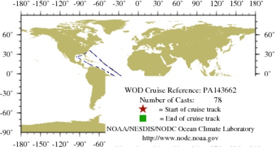 NODC Cruise PA-143662 Information