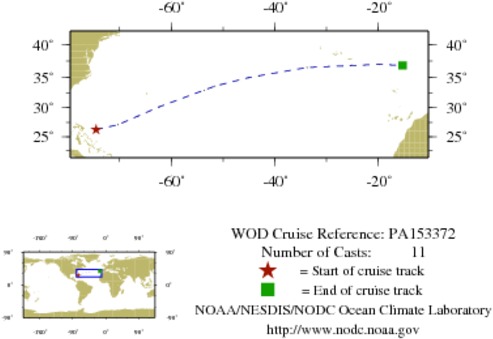 NODC Cruise PA-153372 Information