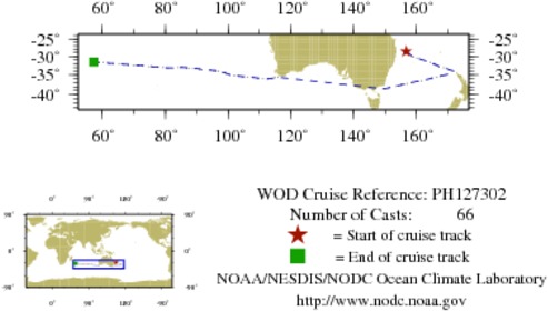 NODC Cruise PH-127302 Information