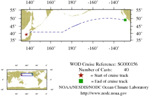 NODC Cruise SG-156 Information