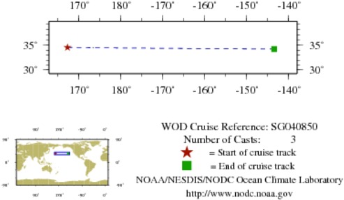 NODC Cruise SG-40850 Information