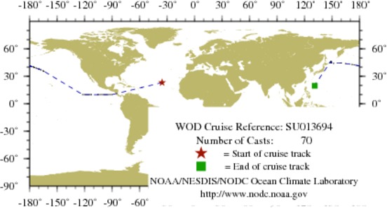 NODC Cruise SU-13694 Information