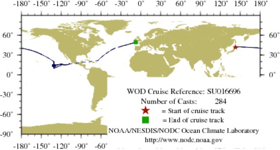 NODC Cruise SU-16696 Information