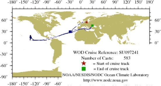 NODC Cruise SU-97241 Information
