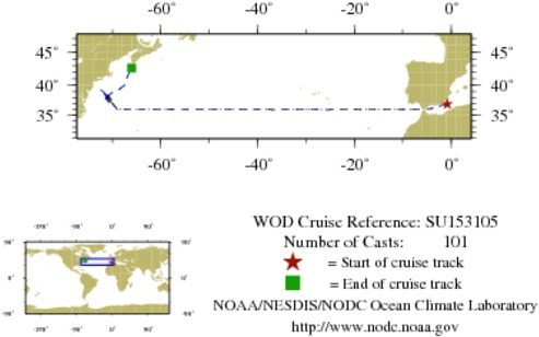 NODC Cruise SU-153105 Information