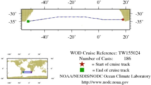 NODC Cruise TW-155024 Information