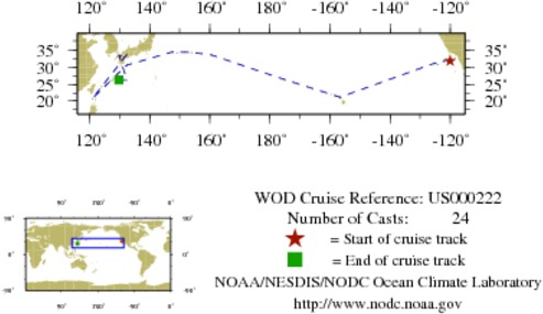 NODC Cruise US-222 Information