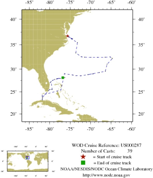 NODC Cruise US-287 Information