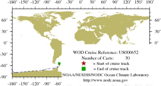 NODC Cruise US-652 Information