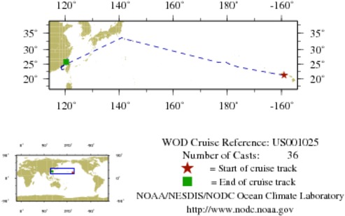 NODC Cruise US-1025 Information