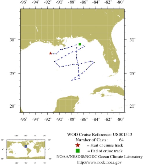 NODC Cruise US-1513 Information