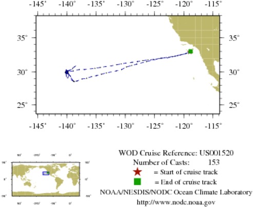 NODC Cruise US-1520 Information