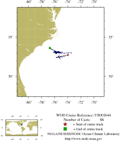 NODC Cruise US-1644 Information