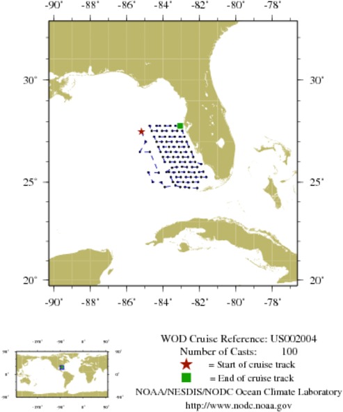 NODC Cruise US-2004 Information