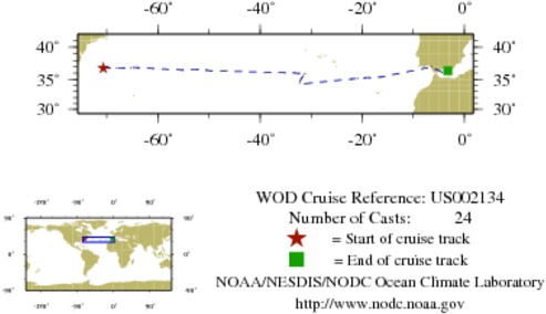 NODC Cruise US-2134 Information