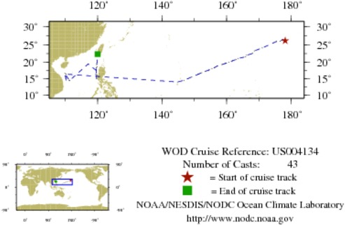 NODC Cruise US-4134 Information