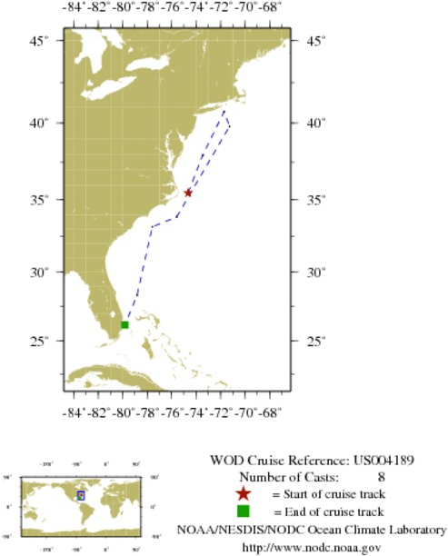 NODC Cruise US-4189 Information