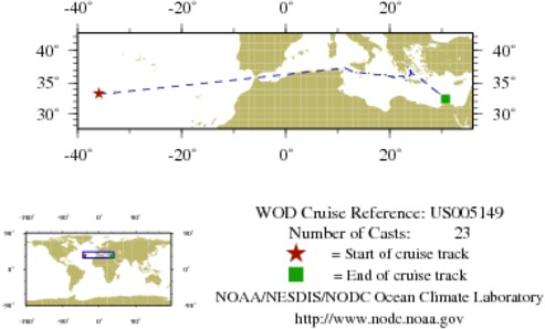 NODC Cruise US-5149 Information