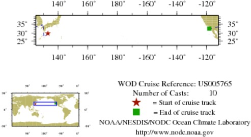 NODC Cruise US-5765 Information