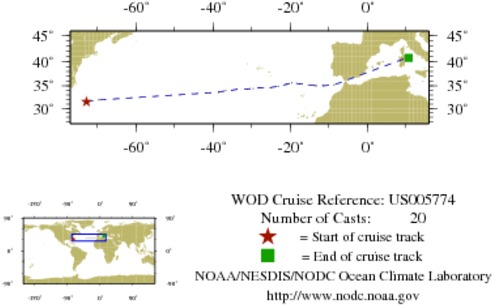 NODC Cruise US-5774 Information