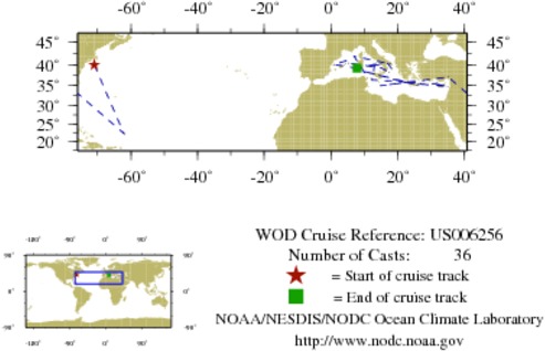 NODC Cruise US-6256 Information