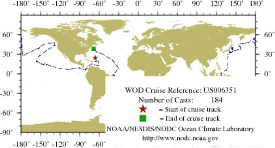 NODC Cruise US-6351 Information