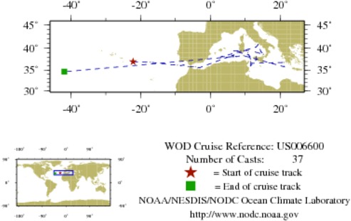 NODC Cruise US-6600 Information