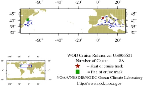 NODC Cruise US-6601 Information