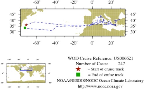 NODC Cruise US-6621 Information