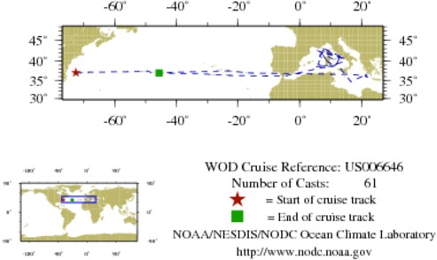 NODC Cruise US-6646 Information