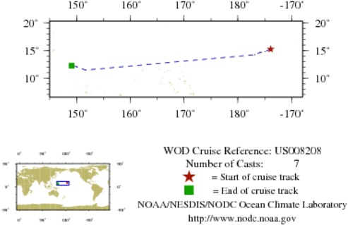 NODC Cruise US-8208 Information