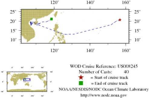 NODC Cruise US-8245 Information