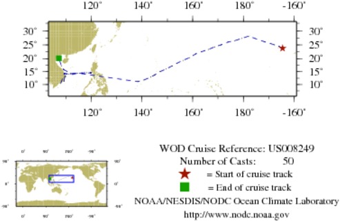 NODC Cruise US-8249 Information