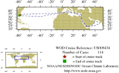 NODC Cruise US-8434 Information