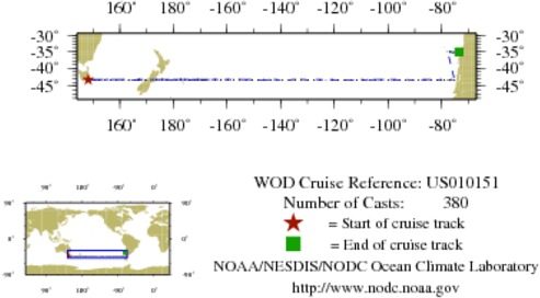 NODC Cruise US-10151 Information