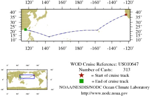 NODC Cruise US-10647 Information