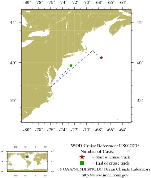 NODC Cruise US-10798 Information