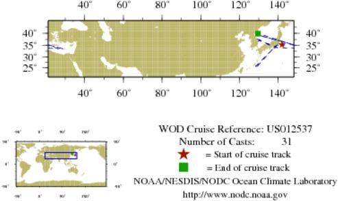 NODC Cruise US-12537 Information