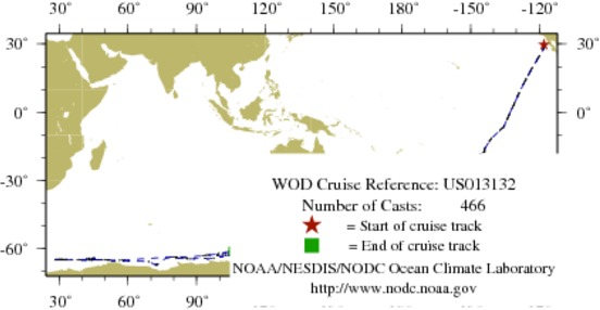 NODC Cruise US-13132 Information