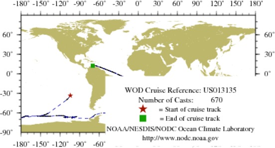 NODC Cruise US-13135 Information