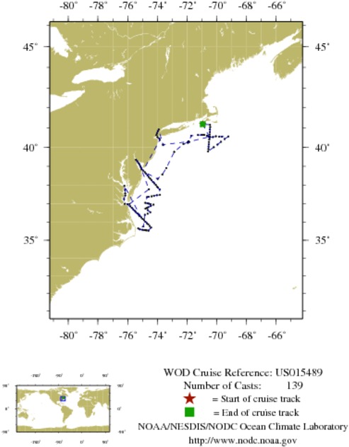NODC Cruise US-15489 Information