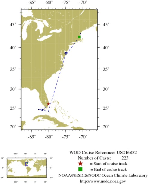 NODC Cruise US-16832 Information