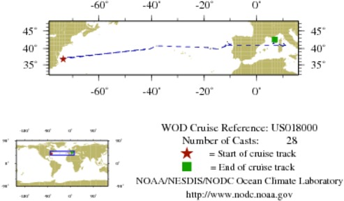 NODC Cruise US-18000 Information