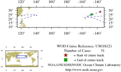 NODC Cruise US-18121 Information