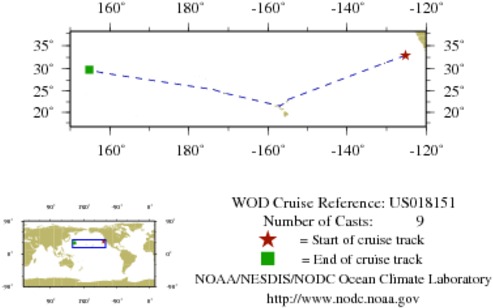 NODC Cruise US-18151 Information
