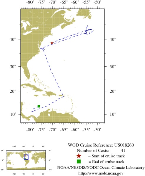 NODC Cruise US-18260 Information